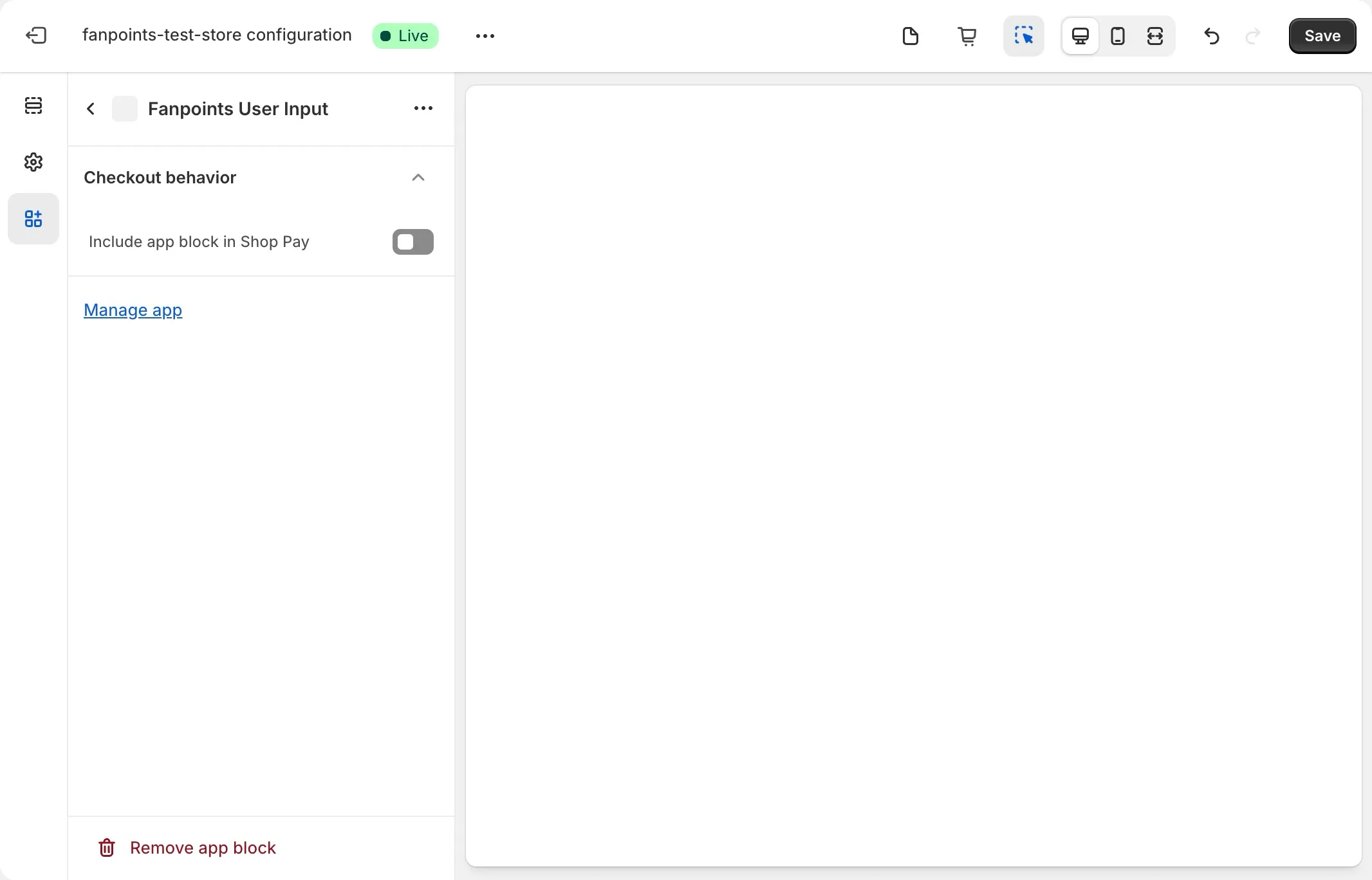 Shopify Plugin Settings