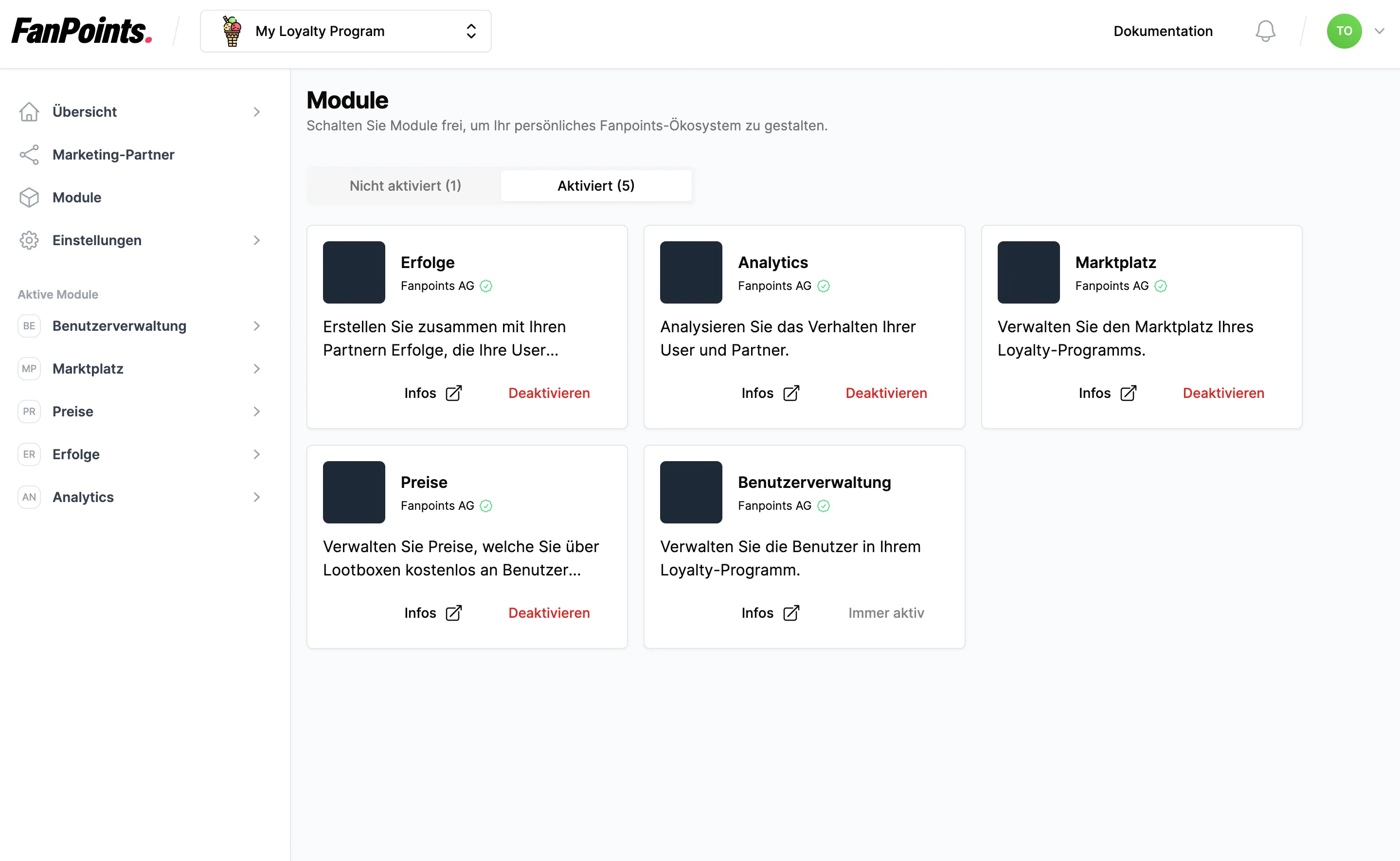 Manage modules.